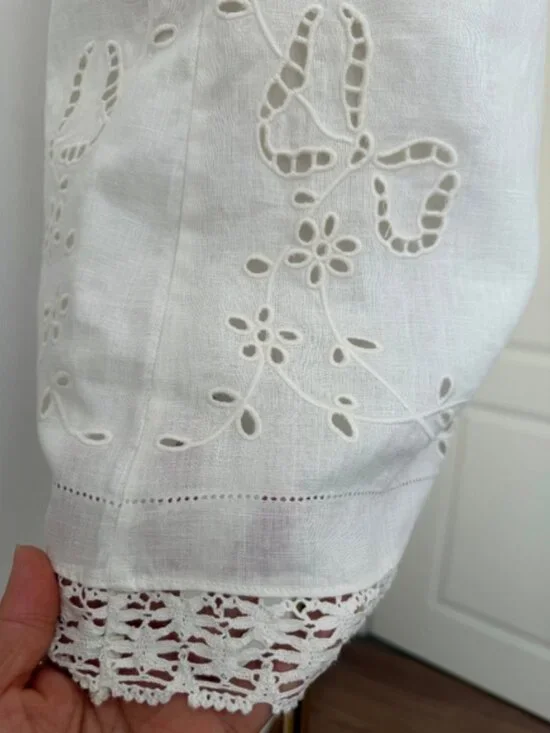 DOEN lucina embroidered linen mini dress - Picture 10 of 14